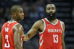 重聚！保罗与哈登在火箭做过两年队友 曾携手杀进西决