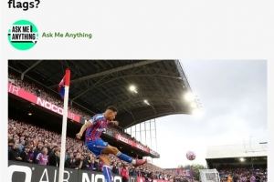 BBC：水晶宫作为上届足总杯冠军，本赛季在主场使用三角形角旗